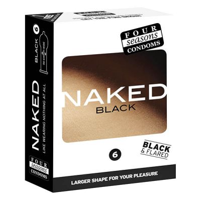 Naked Black Condoms x6