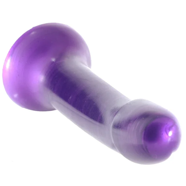 Strap U G-Tastic Silicone 7" G-Spot Dildo With Suction Cup Base - Metallic Purple