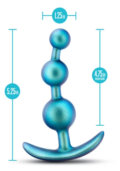 Anal Adventures Matrix Gamma Silicone Butt Plug By Blush - Neptune Teal