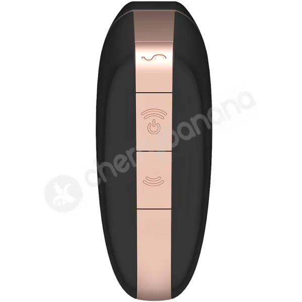 Satisfyer Love Triangle Black App Controlled Vibrating Clitoral Stimulator