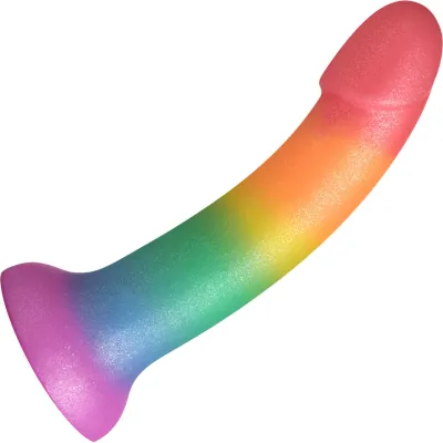 Simply Sweet Phallic Rainbow 6 9 Silicone Suction Cup Dildo