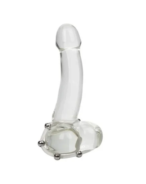 Steel Beaded Silicone C-ring - Clear - X-large