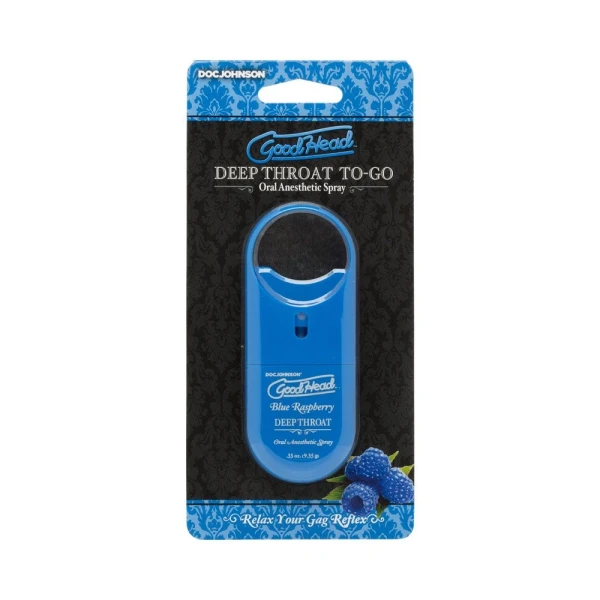 Goodhead Deep Throat Spray To Go Blue Raspberry .33oz