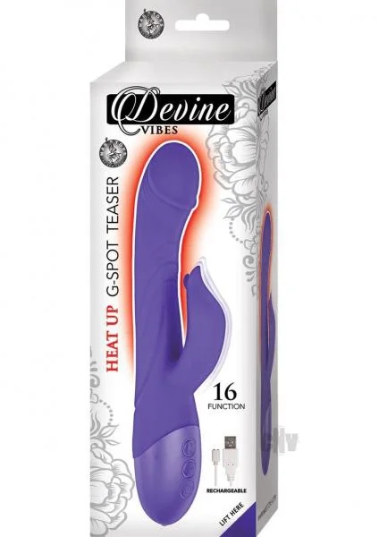 Devine Vibes Heat-Up G-Spot Teaser Purple Vibrator — image 4 of 4
