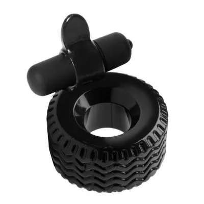 Tread Tire Cock Ring W Clit Stim