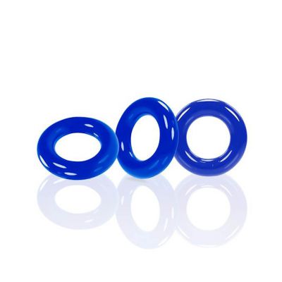 Willy Rings Cockring Pack Set Of 3 Blue One Size