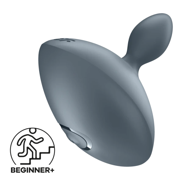 Satisfyer Booty Absolute Beginners 4 Rechargeable Waterproof Silicone Vibrating Anal Plug - Blue