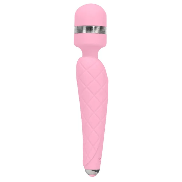 Pillow Talk Cheeky Silicone Waterproof Rechargeable Wand Style Vibrator - Pink