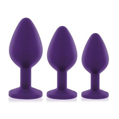 Rianne S Bling Booty Plug 3 Piece Silicone Buttplug Set