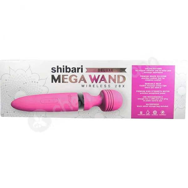 Shibari Pink Wireless 28 Speed Deluxe Mega Wand Vibrator