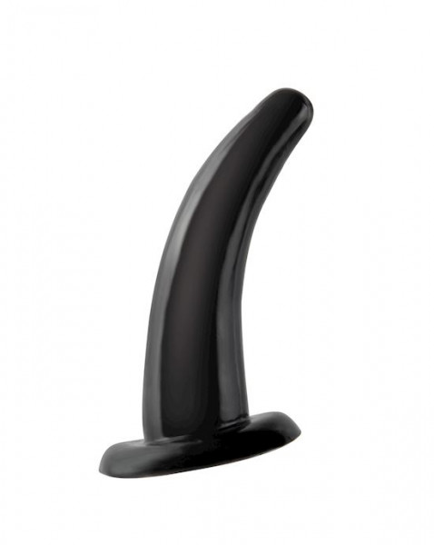 Unisex G-spot Dildo - Black - 4.9 Inch