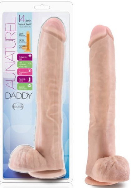 Daddy - 14" Sensa Feel Dual Density Dildo (Vanilla)