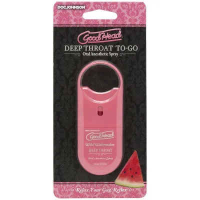 Doc Johnson GoodHead To Go Deep Throat Spray Wild Watermelon