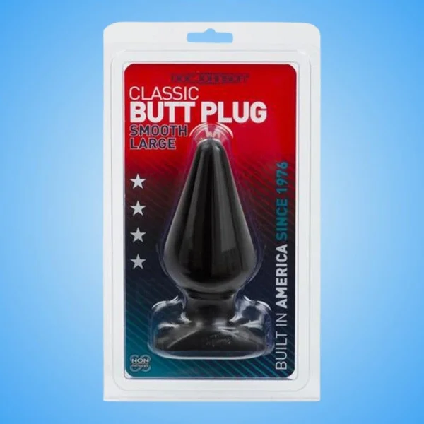 Classic Butt Plug - Smooth Large - Black