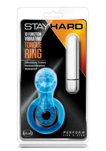 Stay Hard 10-Function Vibrating Tongue Ring