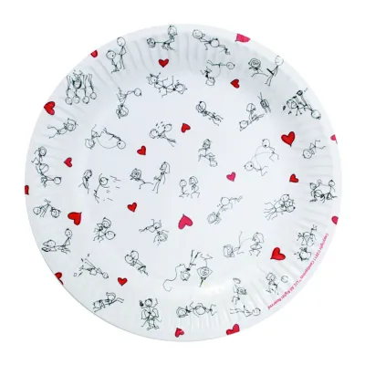 Dirty Dishes Stick Figures Plates