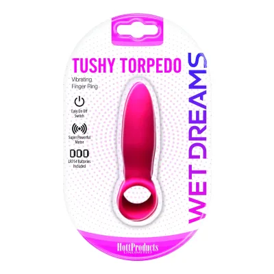Wet Dreams Tushy Torpedo Finger Ring With Turbo Motor Pink