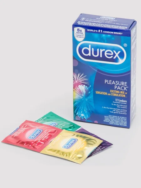 Durex Pleasure Pack Assorted Condoms (12 Count)