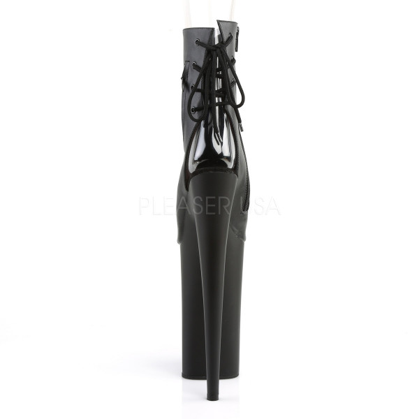 10 inches Heel, 6 1/4 inches PF Open Toe/Heel Ankle Boot, Side Zip