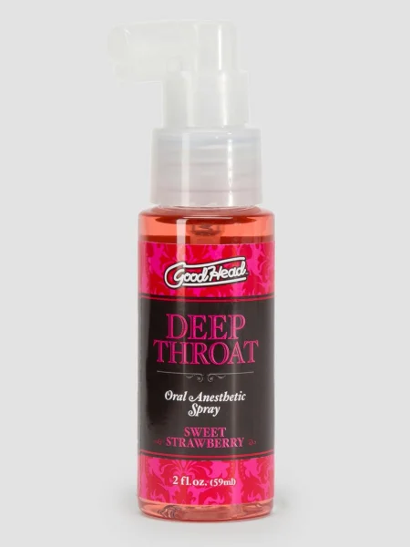Doc Johnson Good Head Deep Throat Strawberry Oral Anesthetic Spray 2 fl oz