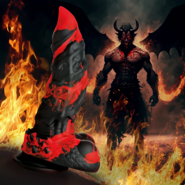 Creature Cocks -  Fire Demon Monster Silicone Dildo