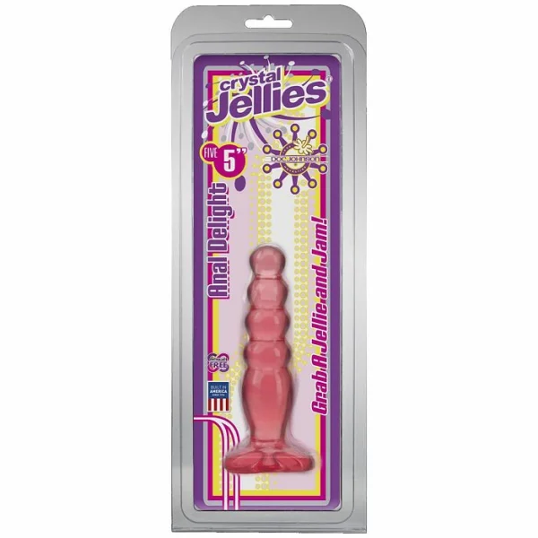 Crystal Jellies Anal Delight Butt Plug Pink