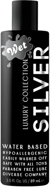Wet Silver Water-Based Lubricant
