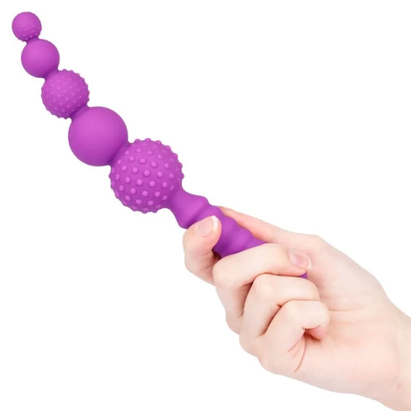 Bondara Rattlesnake Purple Silicone Anal Beads - 8 Inch — image 5 of 5