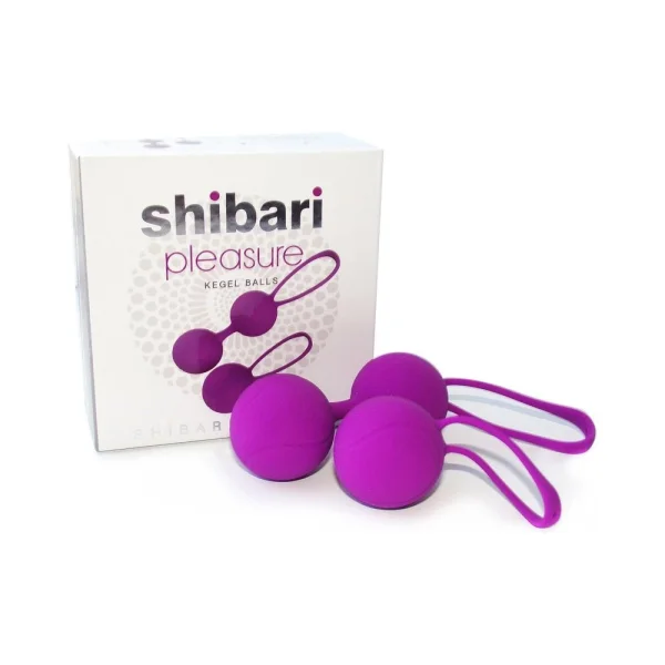 Shibari Pleasure Balls Set Of Two 1 Double Ball 1 Single Ball Purple — image 17 of 19