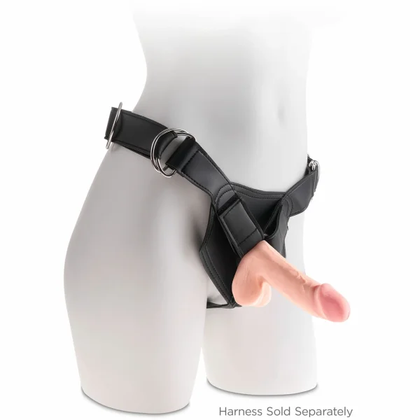 King Cock Plus 6.5" Triple Density Cock With Balls & Suction Cup Base - Vanilla