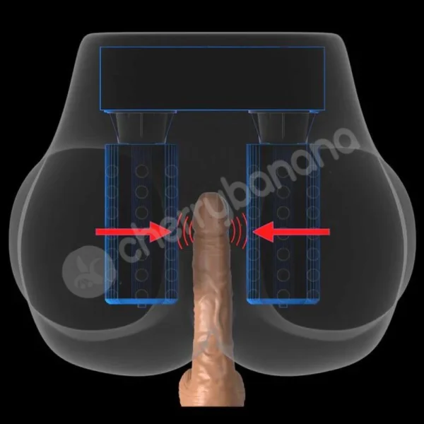 PDX Elite Brown Milk Me Silly Mega Masturbator With Dual Gyrating Motors