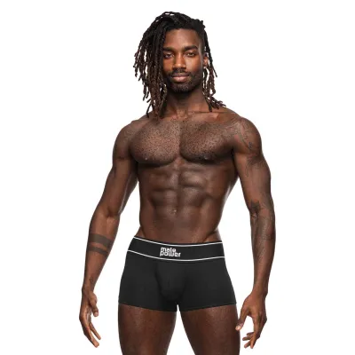 Modal Rib Pouch Short Large Black