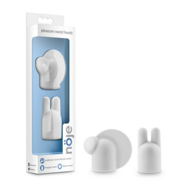 Noje Silicone Pleasure Wand Attachments Heads Hugger and Flicker