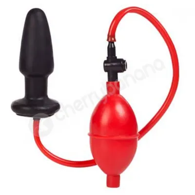 Expandable Red Black Butt Plug