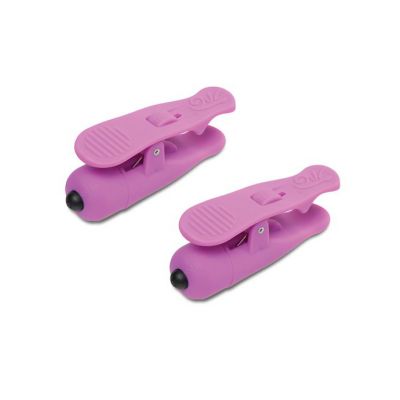 Wireless Vibe Nipple Clamps Pink