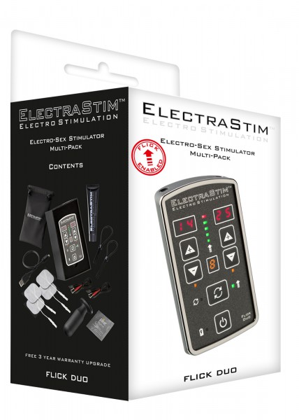 ElectraStim Flick Duo Stimulator Multi-Pack EM80-M Rechargeable Electrosex Set