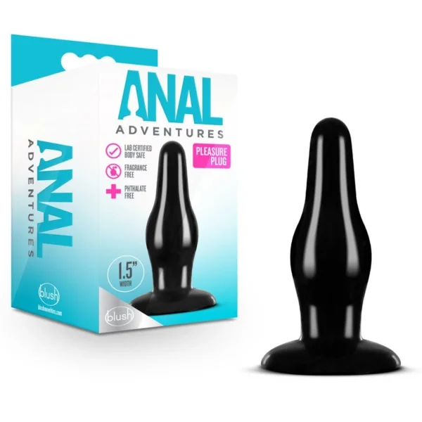 Blush Anal Adventures Black Pleasure Plug