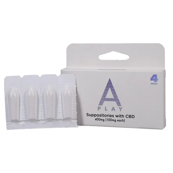 A-Play - Suppositories with CBD - 400mg (100mg each) - 4 pieces — image 4 of 6