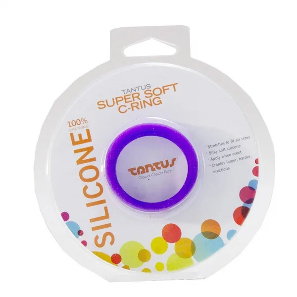 Tantus - Super Soft C-Ring - Purple — image 4 of 6