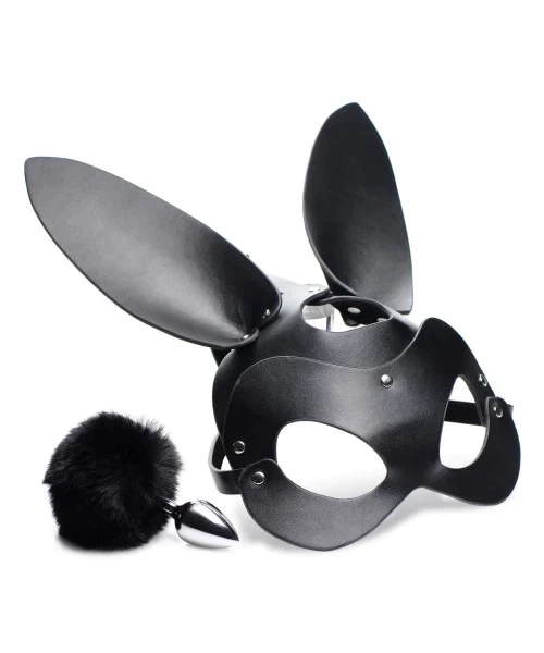 Bunny Tail Butt Plug and Mask Set
