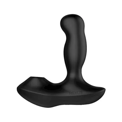 Revo Air Waterproof Remote Control Rotating Prostate Massager With Suction Black
