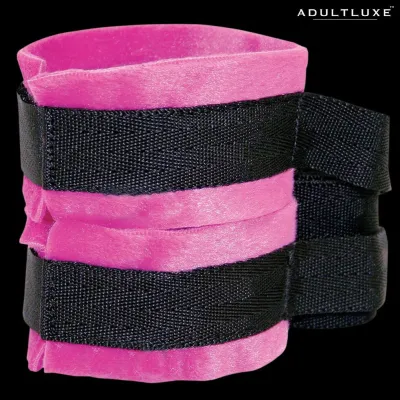 Sex Mischief Kinky Pink Cuffs with Tethers