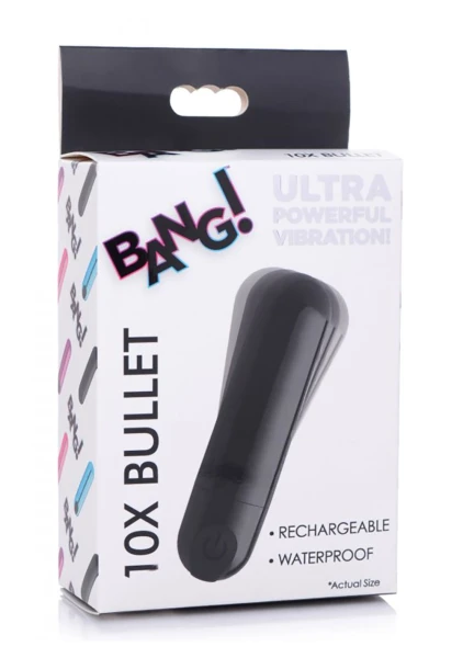 10X Rechargeable Vibrating Metallic Bullet