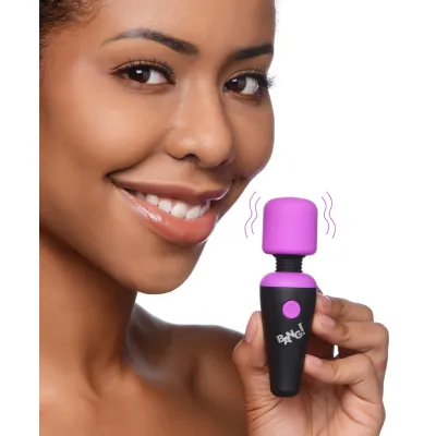 Bang 10x Vibrating Mini Silicone Wand Purple