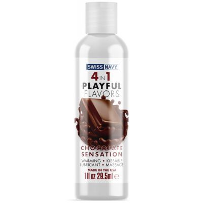 Swiss Navy 4 In 1 Playful Flavors Lubricant Chocolate Sensation 118ml