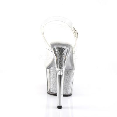 ADORE 708G 7 Glitter Filled Ankle Strap PF Sandal
