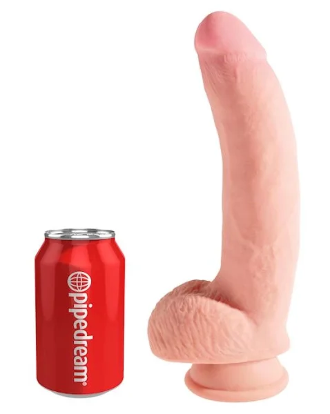 King Cock Plus 10 Inch Triple Density Cock With Balls - Flesh - 10 Inch