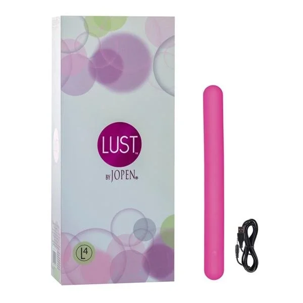 Lust L4 Silicone Bendable Massager Waterproof Pink 7.75 Inch