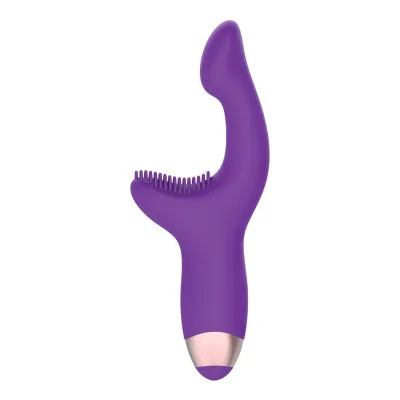 Adam Eve Silicone G Spot Pleaser Rechargeable Dual Stim Purple