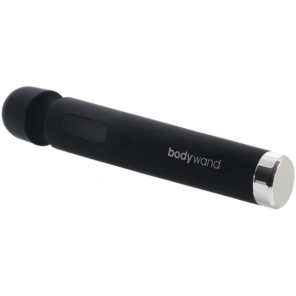 12" Power Wand Rechargeable Silicone Wand Style Massager By Bodywand - Black